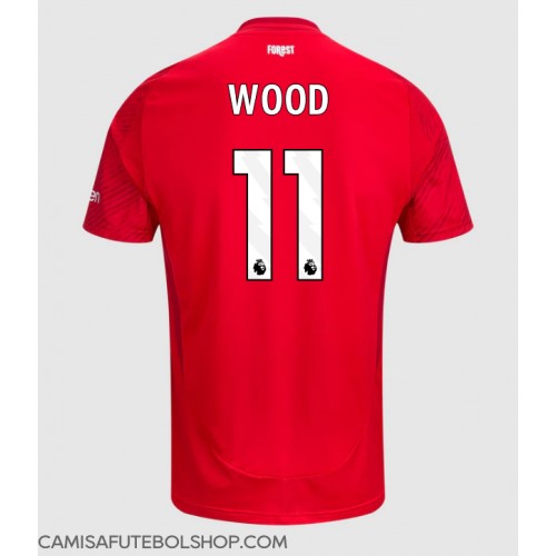 Camisa de time de futebol Nottingham Forest Chris Wood #11 Replicas 1º Equipamento 2024-25 Manga Curta